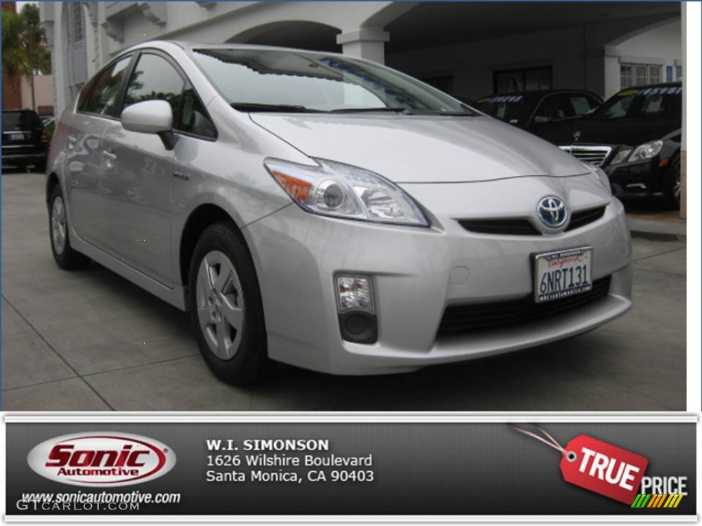 2010 Prius Hybrid II - Classic Silver Metallic / Dark Gray photo #26
