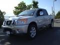 2009 Radiant Silver Nissan Titan LE Crew Cab 4x4  photo #1