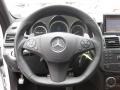 2009 Mercedes-Benz C Black AMG Premium Leather Interior Steering Wheel Photo
