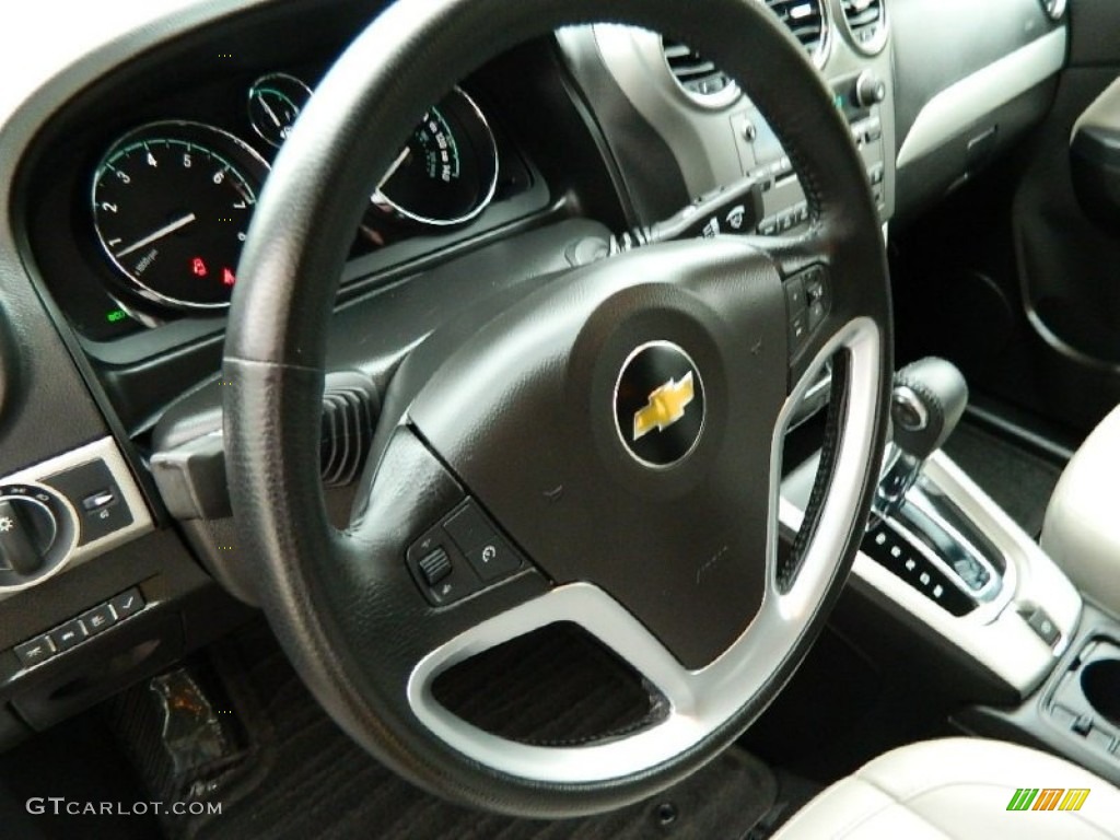 2012 Chevrolet Captiva Sport LTZ AWD Black/Light Titanium Steering Wheel Photo #82221773