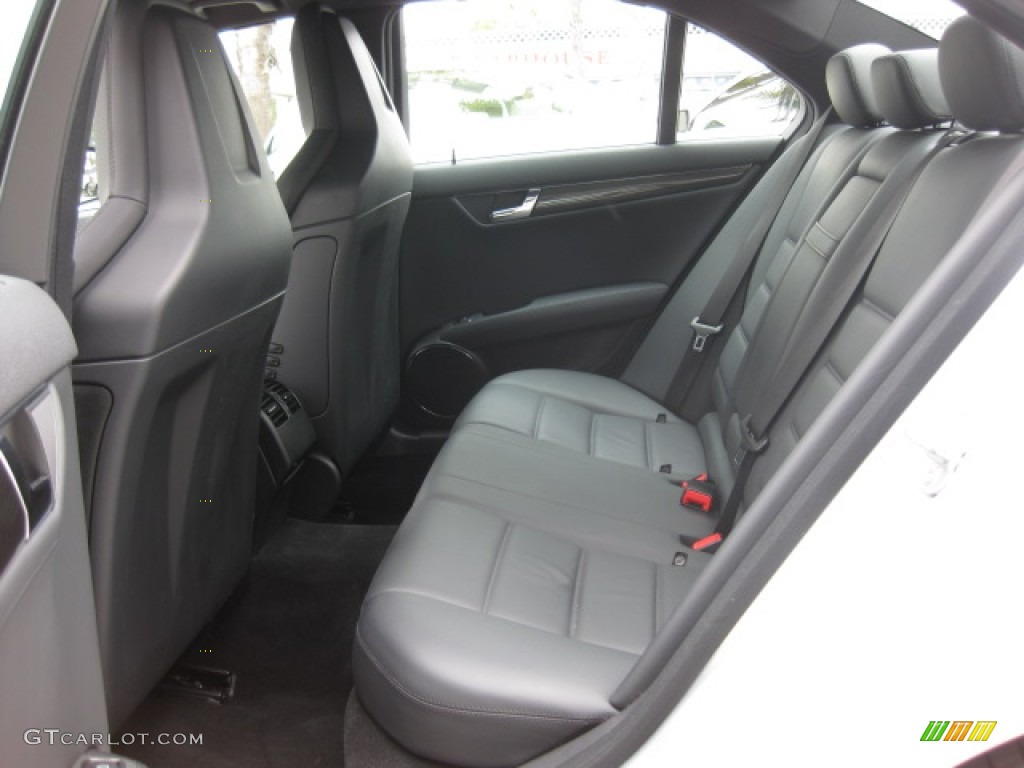 Black AMG Premium Leather Interior 2009 Mercedes-Benz C 63 AMG Photo #82221969
