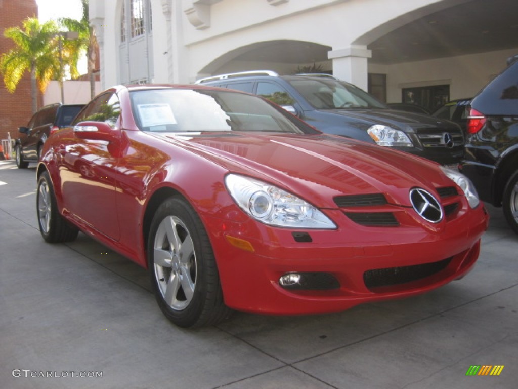 2007 SLK 280 Roadster - Mars Red / Beige photo #1