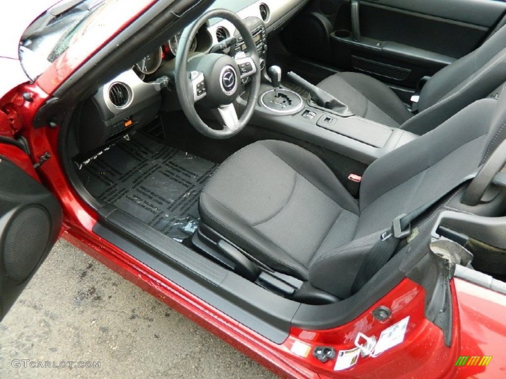 Black Interior 2010 Mazda MX-5 Miata Touring Roadster Photo #82222263