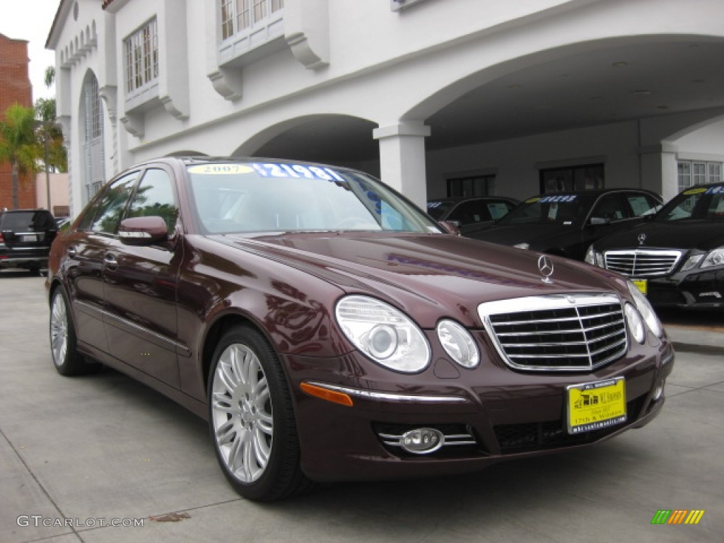 2007 E 350 Sedan - Barolo Red Metallic / Cashmere photo #1