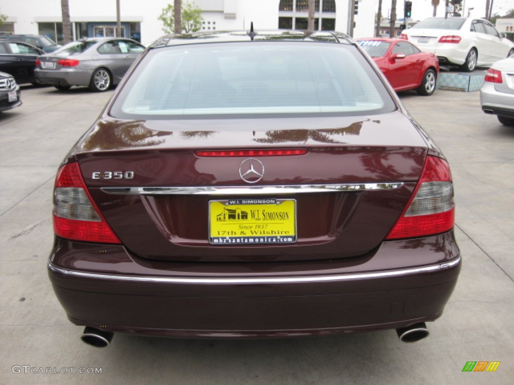 2007 E 350 Sedan - Barolo Red Metallic / Cashmere photo #3