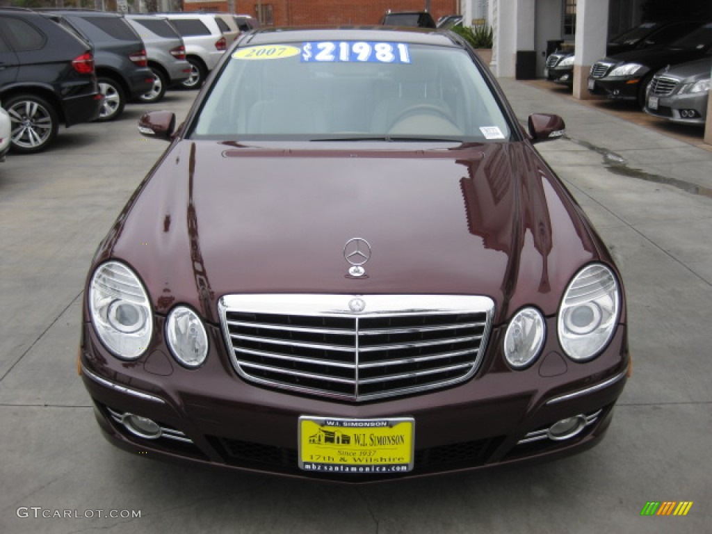 2007 E 350 Sedan - Barolo Red Metallic / Cashmere photo #6