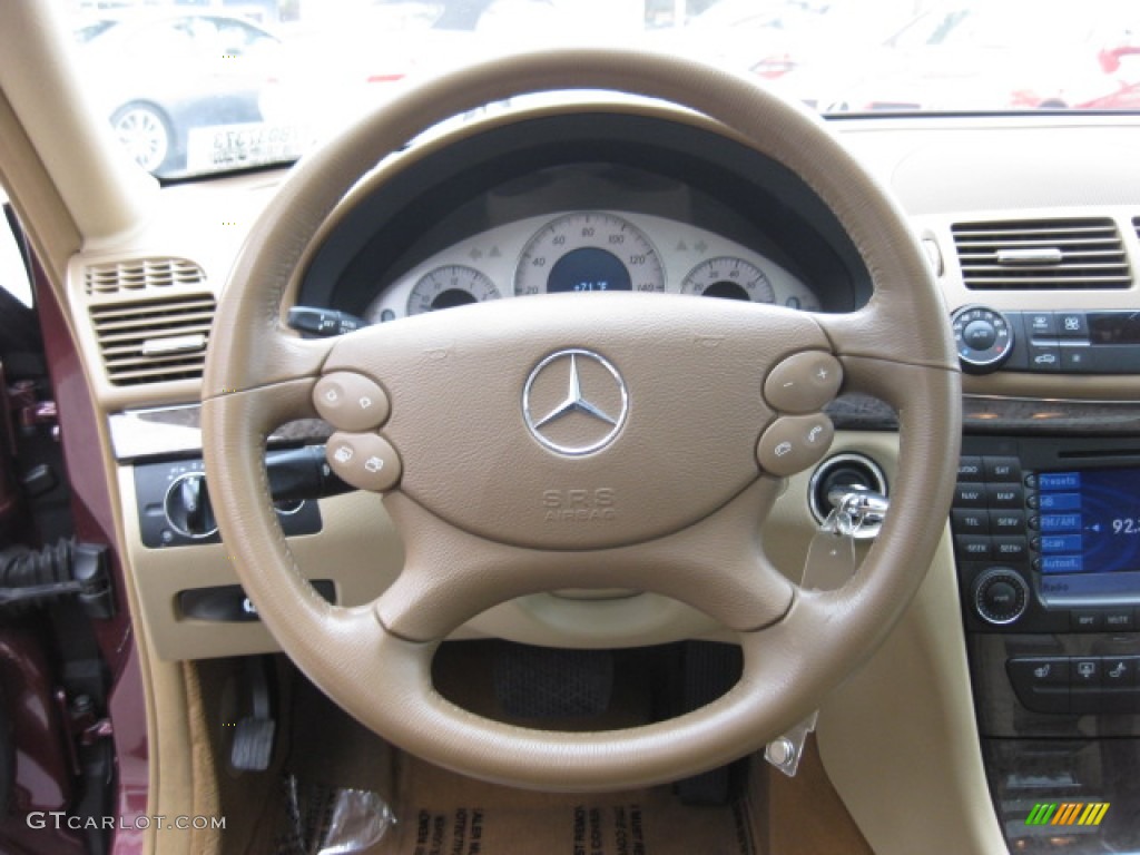 2007 E 350 Sedan - Barolo Red Metallic / Cashmere photo #11