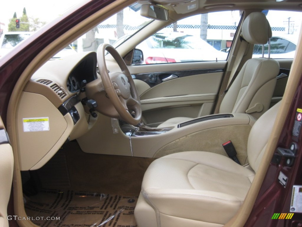 2007 E 350 Sedan - Barolo Red Metallic / Cashmere photo #18