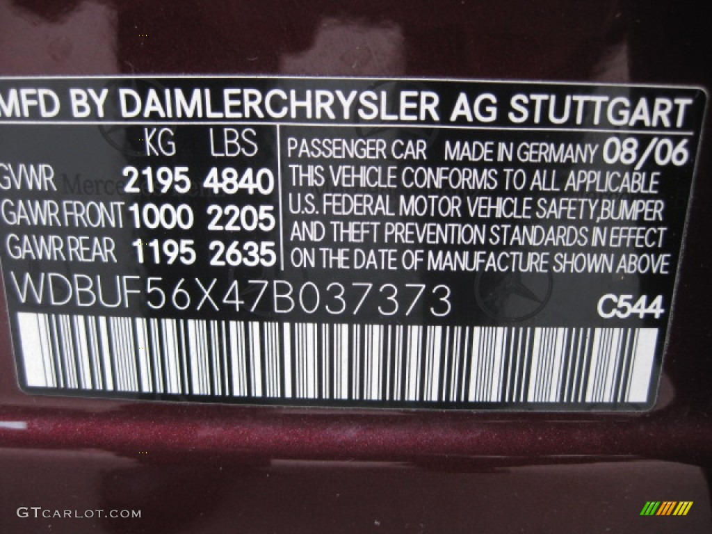 2007 E 350 Sedan - Barolo Red Metallic / Cashmere photo #25