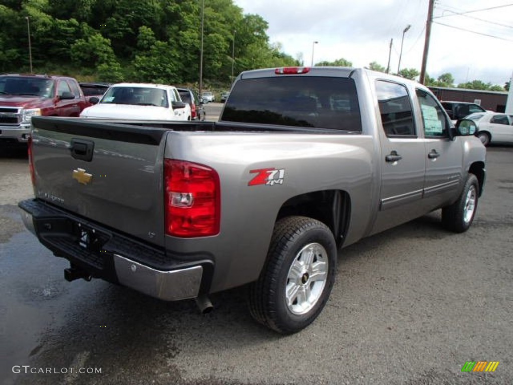 2013 Silverado 1500 LT Crew Cab 4x4 - Graystone Metallic / Ebony photo #8