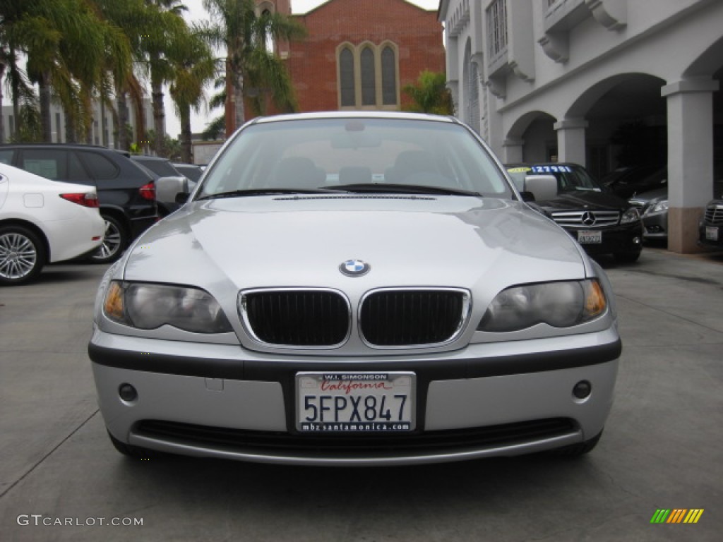 2004 3 Series 325i Sedan - Titanium Silver Metallic / Grey photo #6