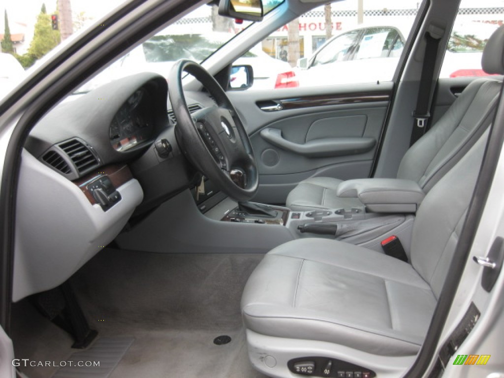 Grey Interior 2004 BMW 3 Series 325i Sedan Photo #82223829