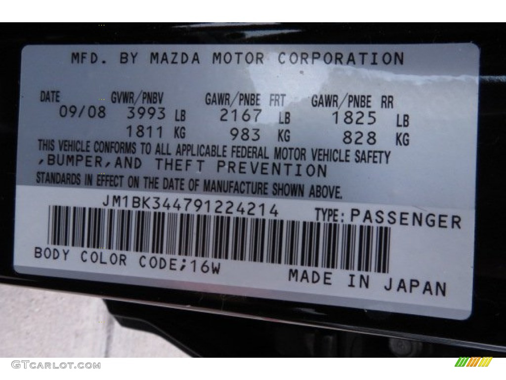 2009 MAZDA3 s Touring Hatchback - Black Mica / Black photo #9