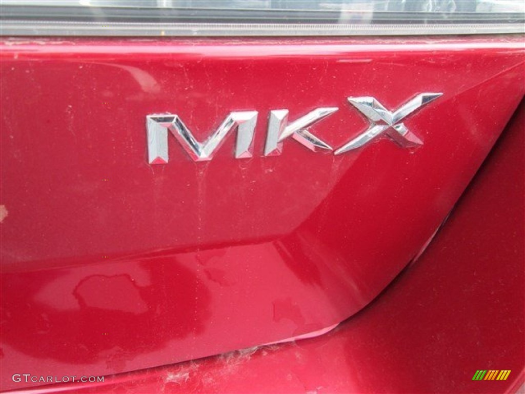2008 MKX  - Vivid Red Metallic / Medium Light Stone photo #8