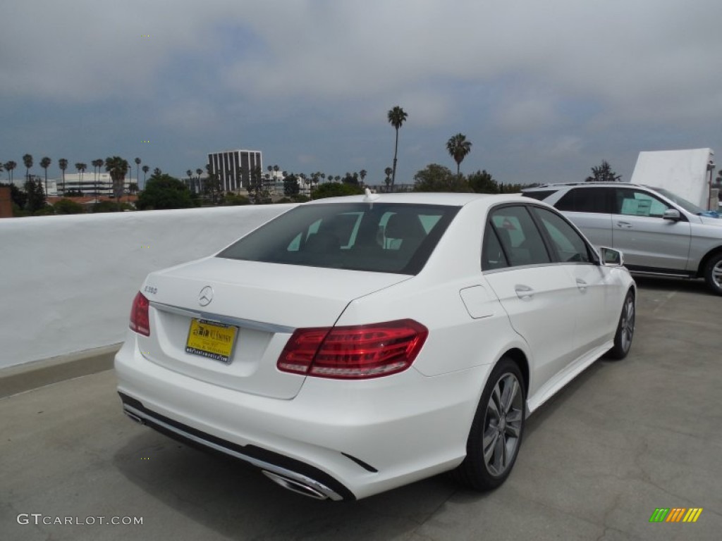 2014 E 350 Sport Sedan - Polar White / Black photo #4