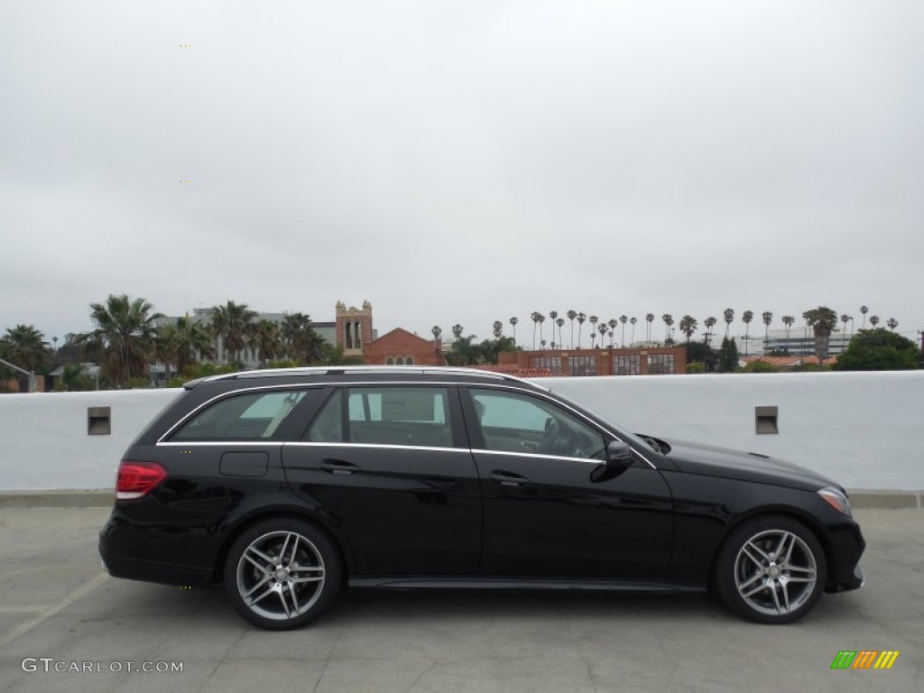 Black 2014 Mercedes-Benz E 350 4Matic Sport Wagon Exterior Photo #82226850