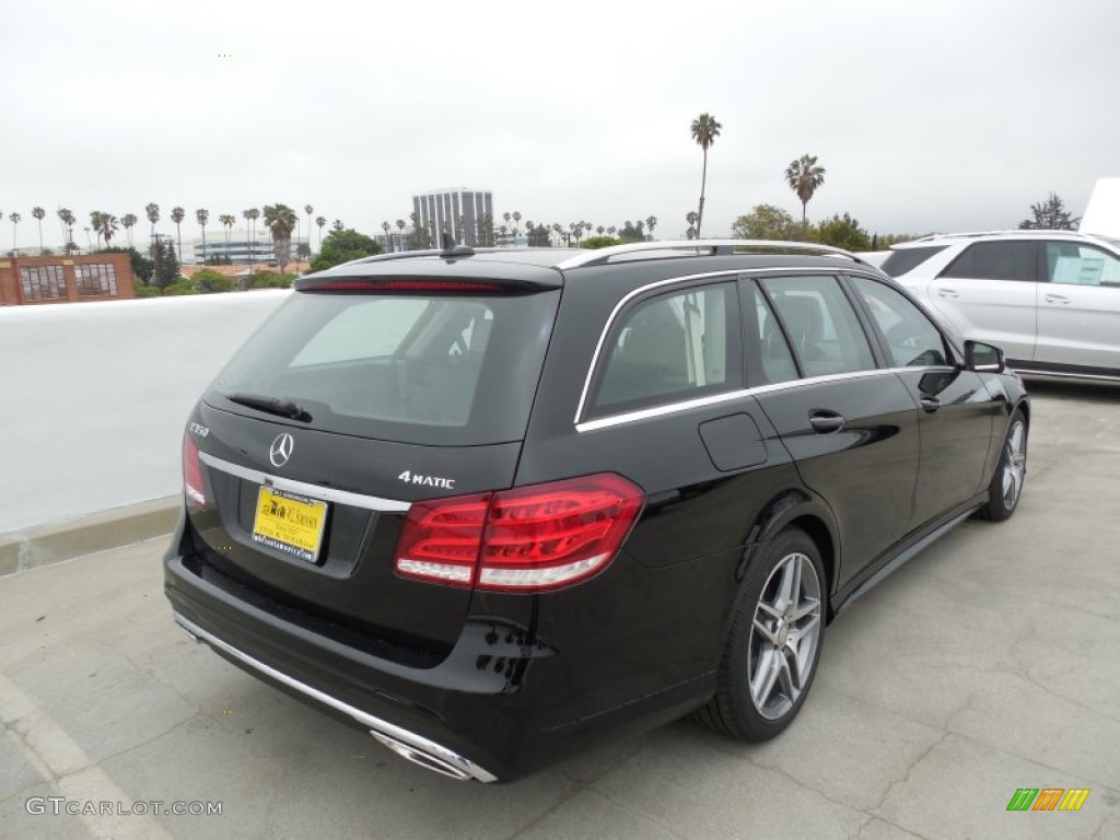 2014 E 350 4Matic Sport Wagon - Black / Silk Beige/Espresso Brown photo #4