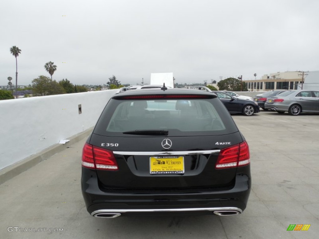 2014 E 350 4Matic Sport Wagon - Black / Silk Beige/Espresso Brown photo #5