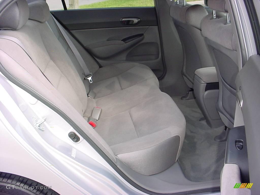 2007 Civic LX Sedan - Alabaster Silver Metallic / Gray photo #12