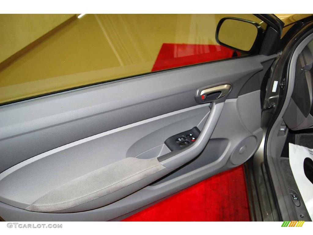 2007 Civic LX Coupe - Galaxy Gray Metallic / Gray photo #15