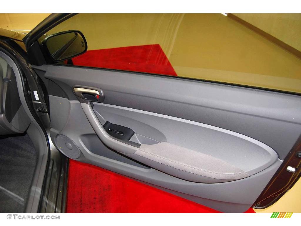 2007 Civic LX Coupe - Galaxy Gray Metallic / Gray photo #20