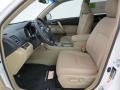 Sand Beige Front Seat Photo for 2013 Toyota Highlander #82228397