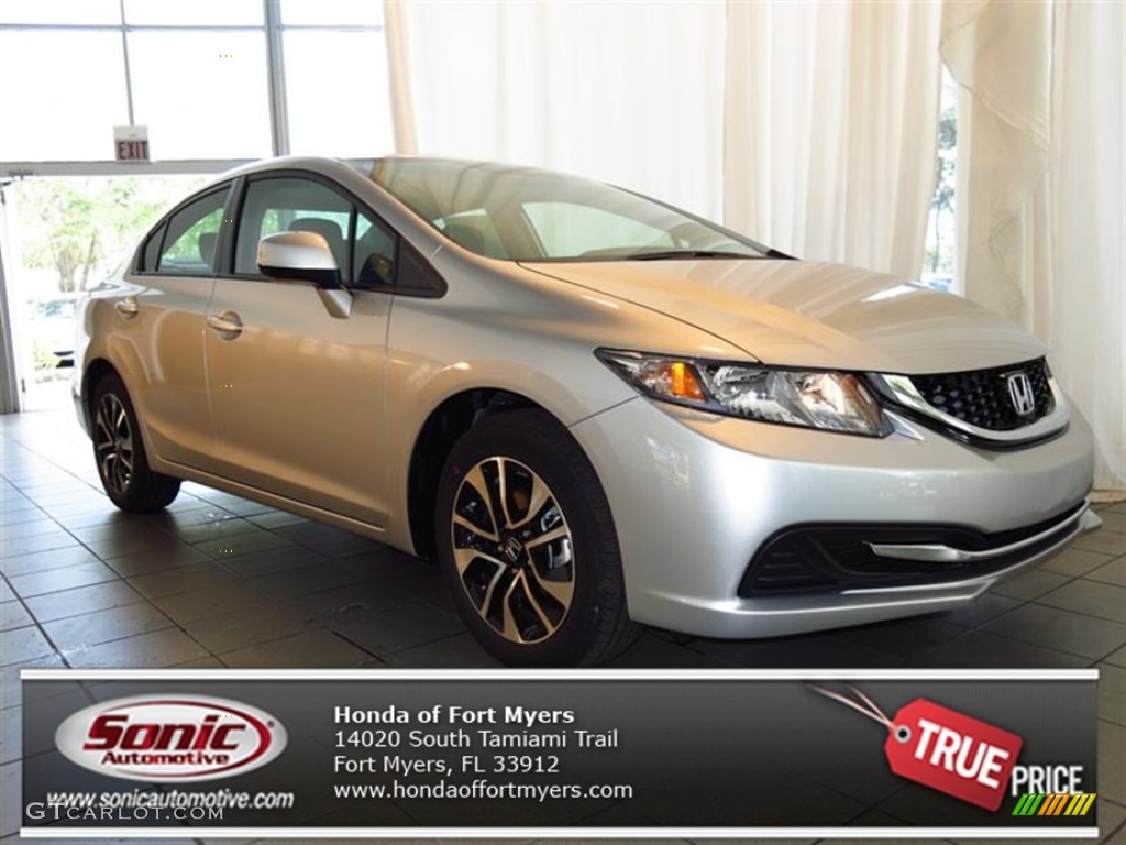 Alabaster Silver Metallic Honda Civic