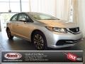2013 Alabaster Silver Metallic Honda Civic EX Sedan  photo #1