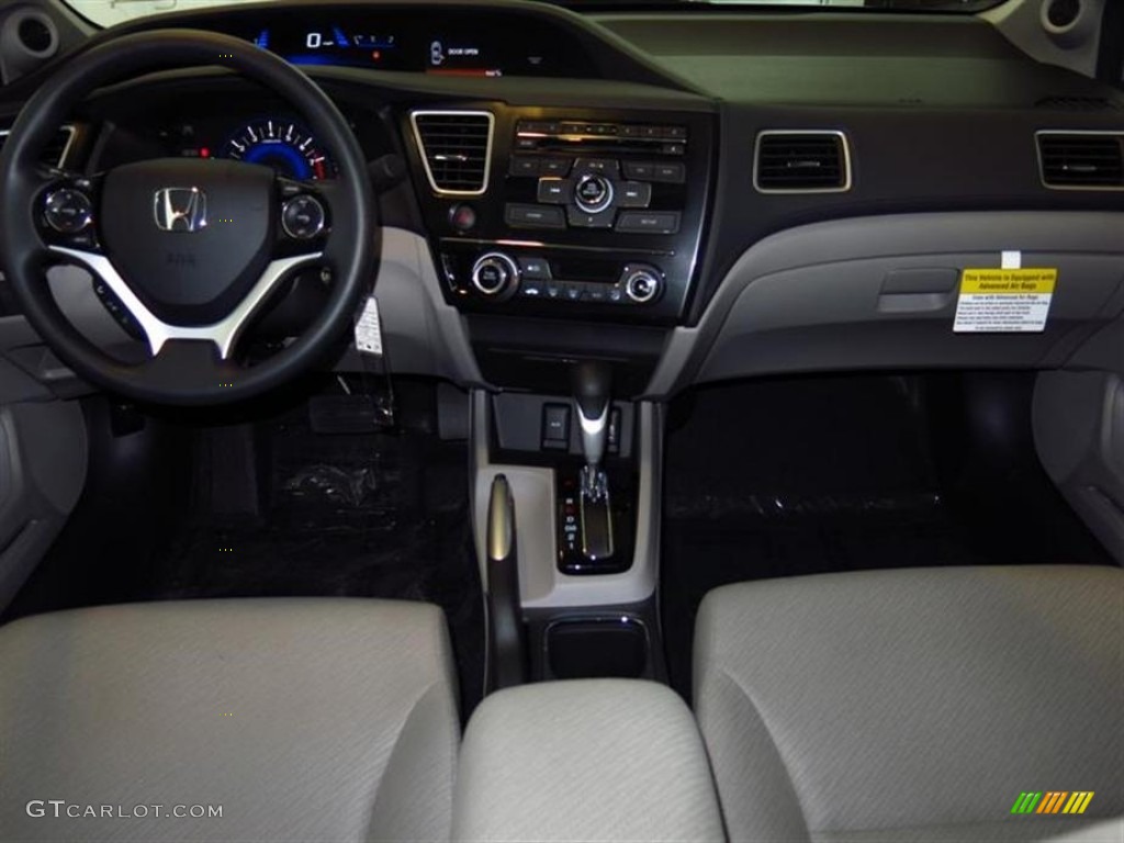 2013 Civic EX Sedan - Alabaster Silver Metallic / Gray photo #4