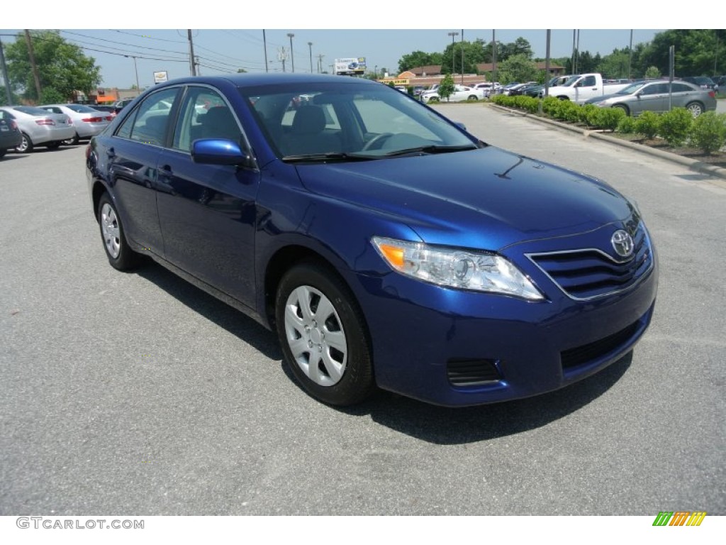 Blue Ribbon Metallic 2011 Toyota Camry LE Exterior Photo #82229574