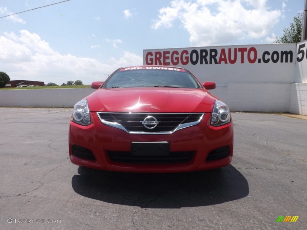2010 Altima 2.5 S Coupe - Red Alert / Blond photo #2