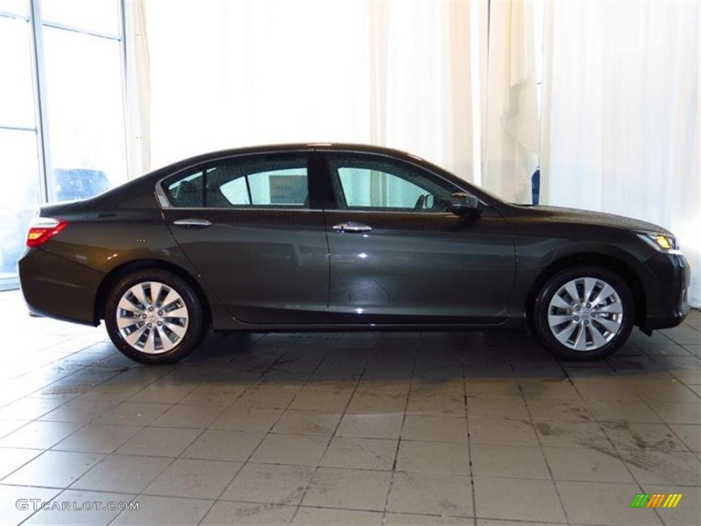 2013 Accord EX-L V6 Sedan - Hematite Metallic / Black photo #2