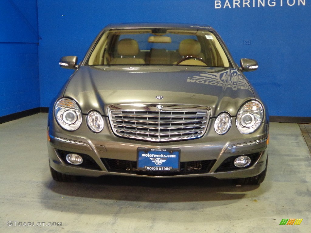 2008 E 350 4Matic Sedan - Indium Grey Metallic / Cashmere photo #2