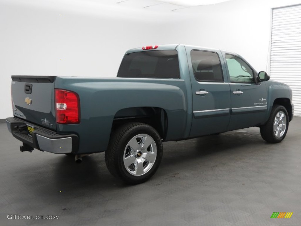 2009 Silverado 1500 LT Crew Cab - Blue Granite Metallic / Ebony photo #5