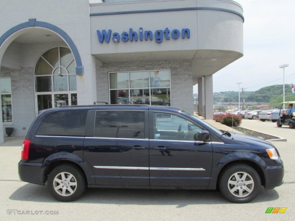 2012 Town & Country Touring - True Blue Pearl / Black/Light Graystone photo #2