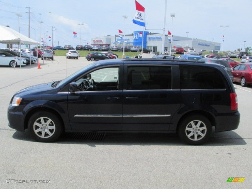 2012 Town & Country Touring - True Blue Pearl / Black/Light Graystone photo #6