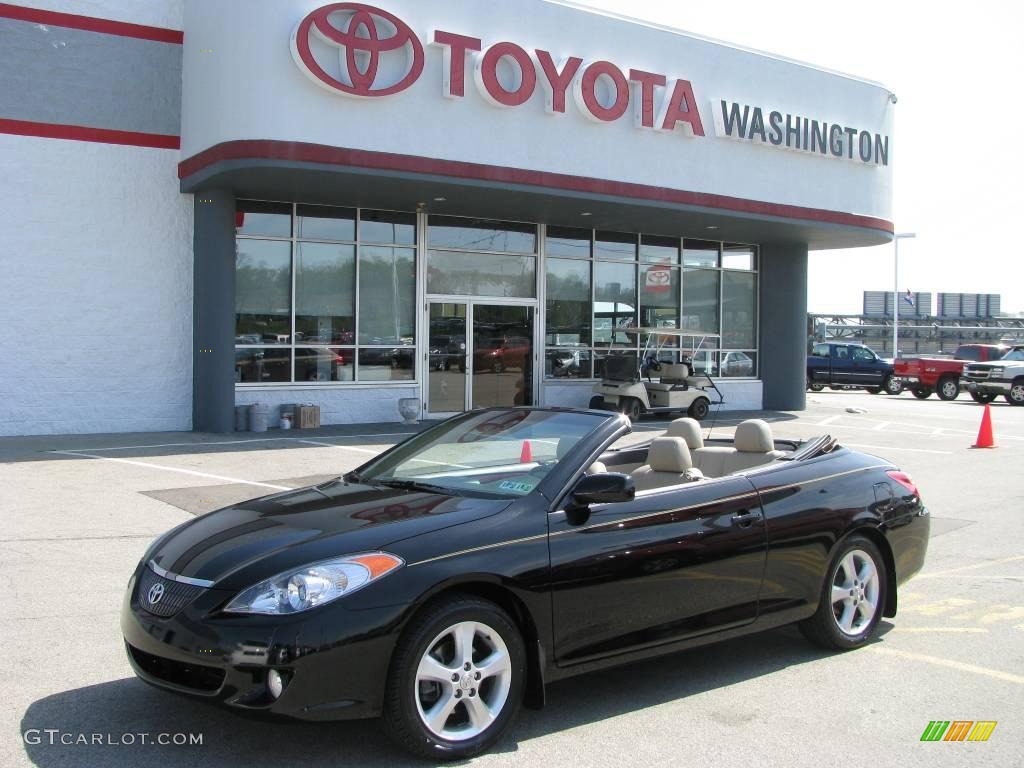 2006 Solara SLE V6 Convertible - Black / Ivory photo #2
