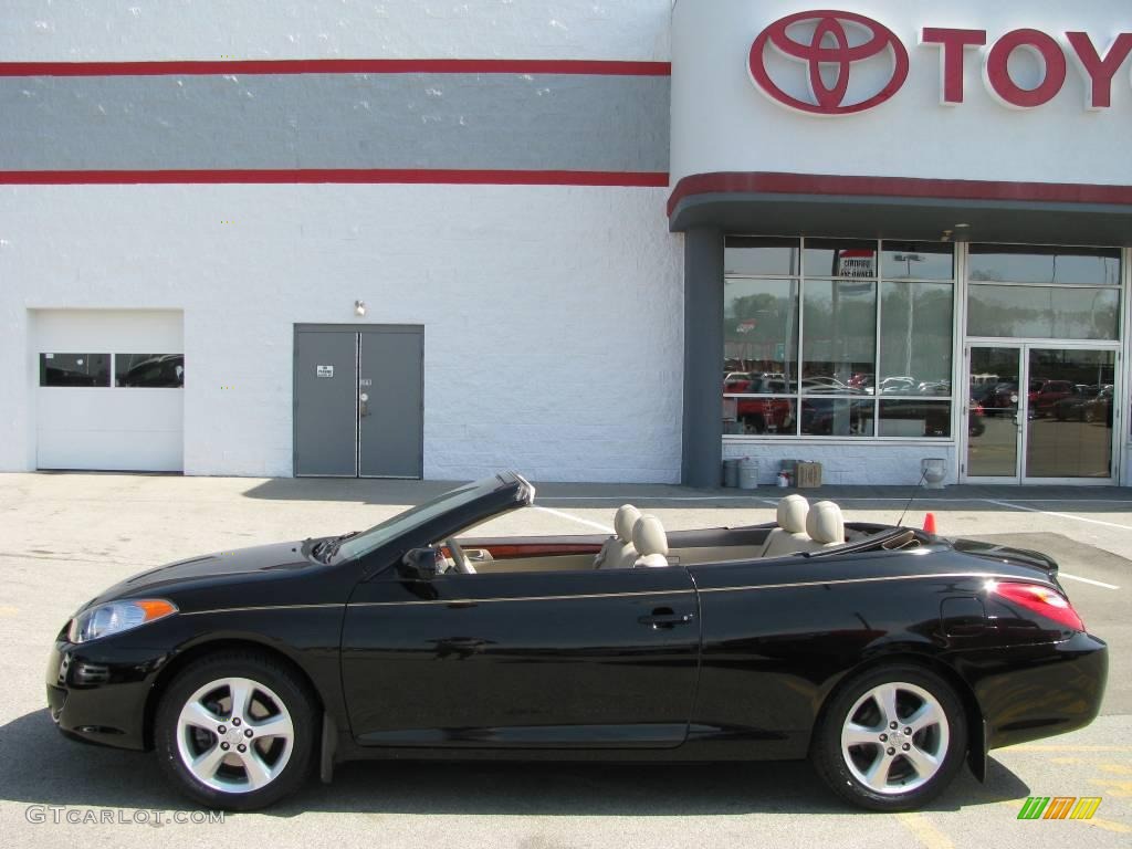 2006 Solara SLE V6 Convertible - Black / Ivory photo #3