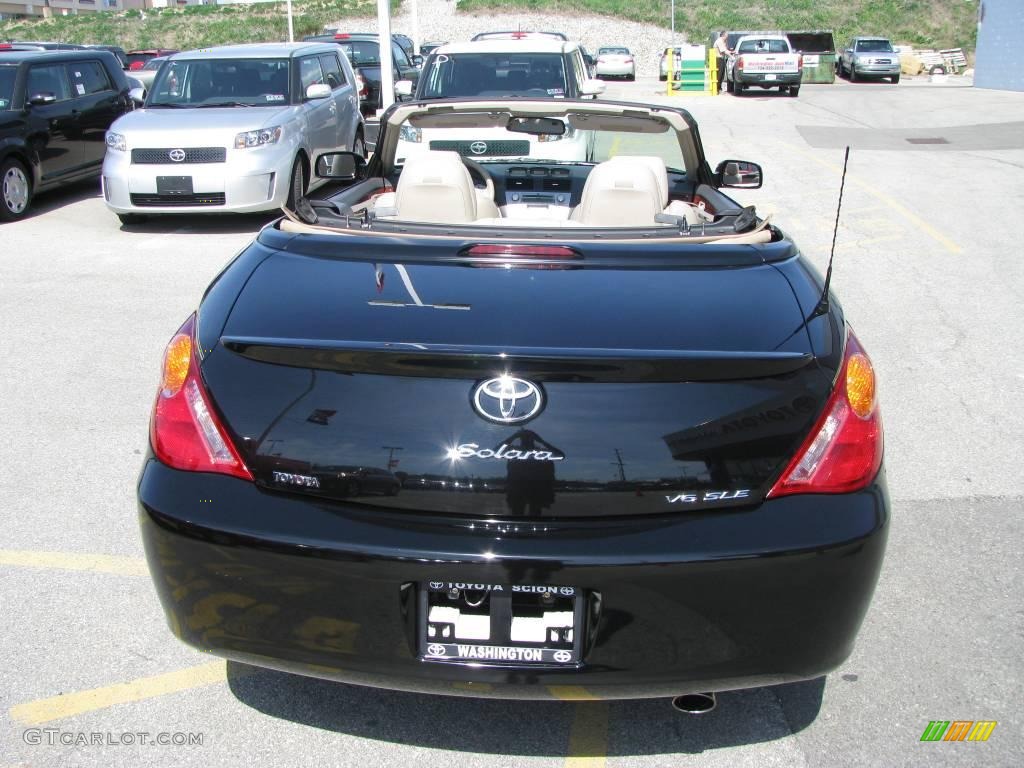 2006 Solara SLE V6 Convertible - Black / Ivory photo #5