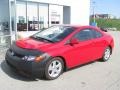 2008 Rallye Red Honda Civic EX Coupe  photo #2