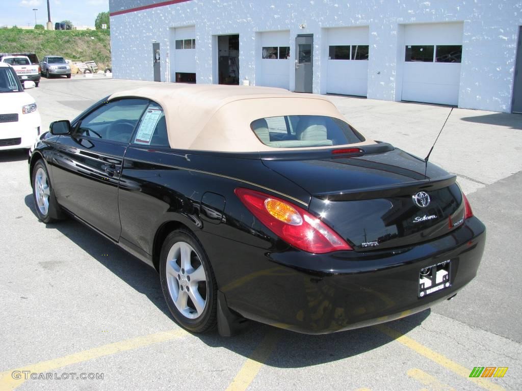 2006 Solara SLE V6 Convertible - Black / Ivory photo #9