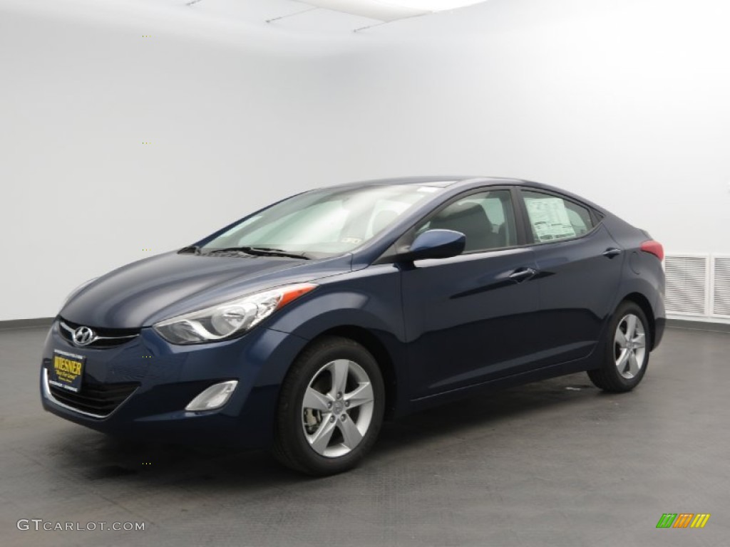 2013 Elantra GLS - Indigo Night / Gray photo #1