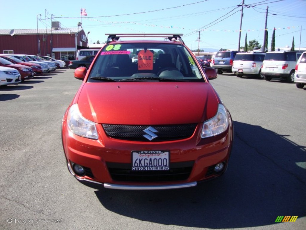 2008 SX4 Crossover Touring AWD - Sunlight Copper Metallic / Black photo #2