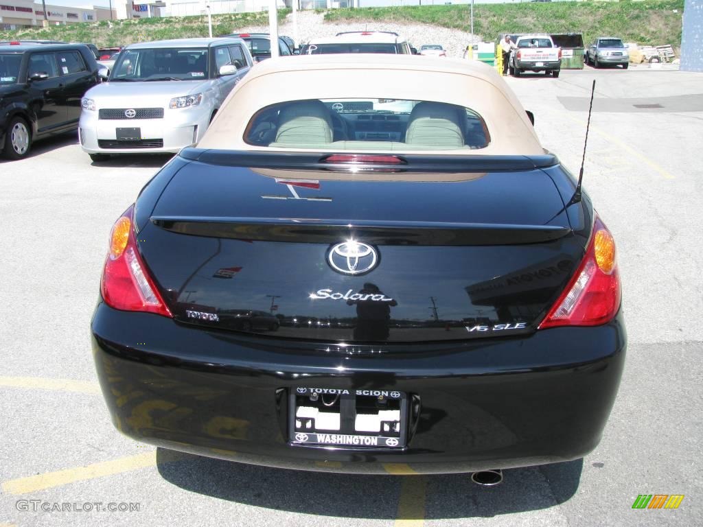 2006 Solara SLE V6 Convertible - Black / Ivory photo #10