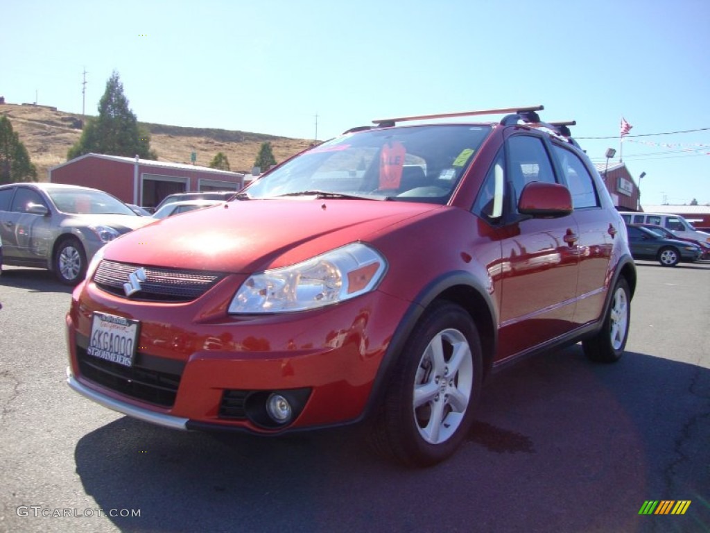 2008 SX4 Crossover Touring AWD - Sunlight Copper Metallic / Black photo #3
