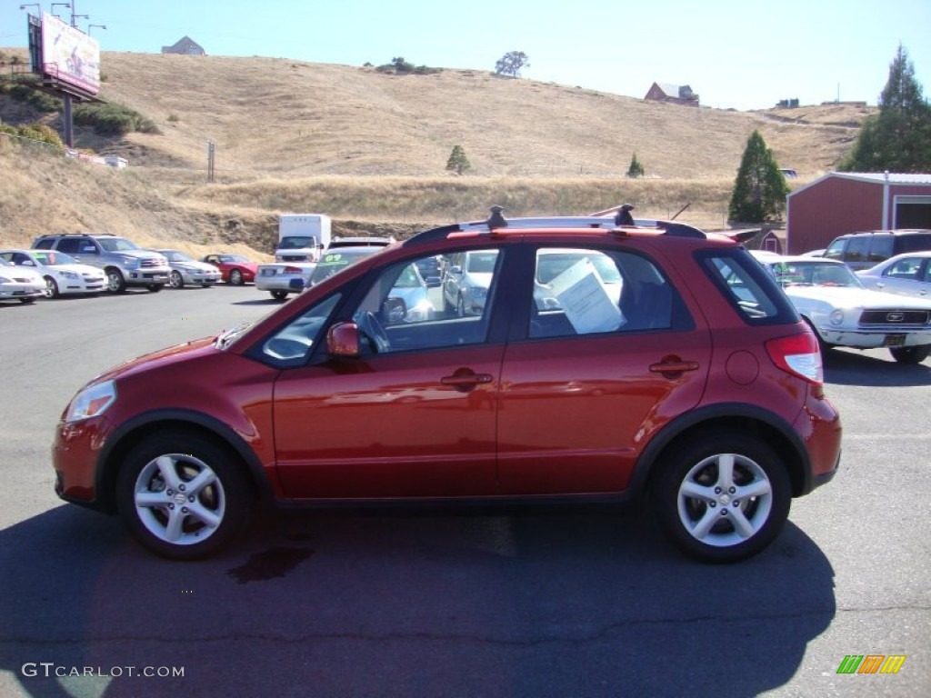 2008 SX4 Crossover Touring AWD - Sunlight Copper Metallic / Black photo #4