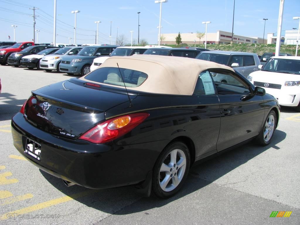 2006 Solara SLE V6 Convertible - Black / Ivory photo #11