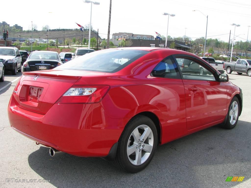 2008 Civic EX Coupe - Rallye Red / Black photo #6