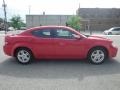 2009 Inferno Red Crystal Pearl Dodge Avenger SXT  photo #2