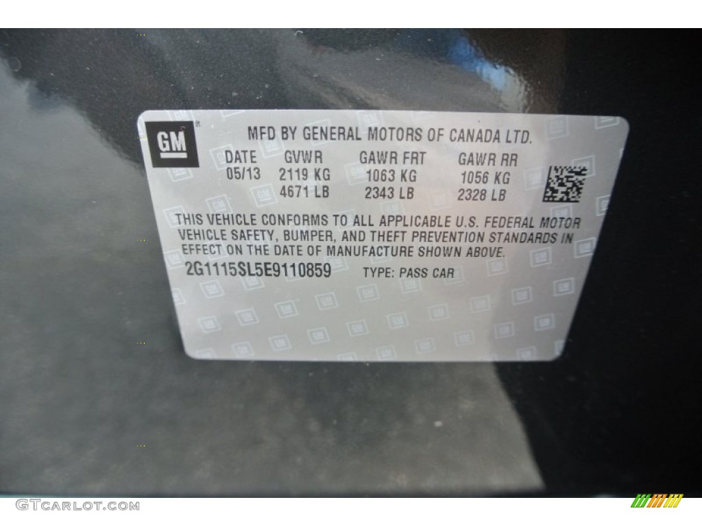 2014 Impala LT - Ashen Gray Metallic / Jet Black photo #7